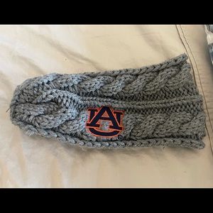 Auburn University grey cable knit headwarmer